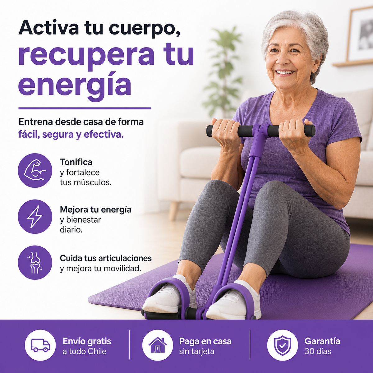 Banda Pedal - Activa tu cuerpo y Aumenta Resistencia