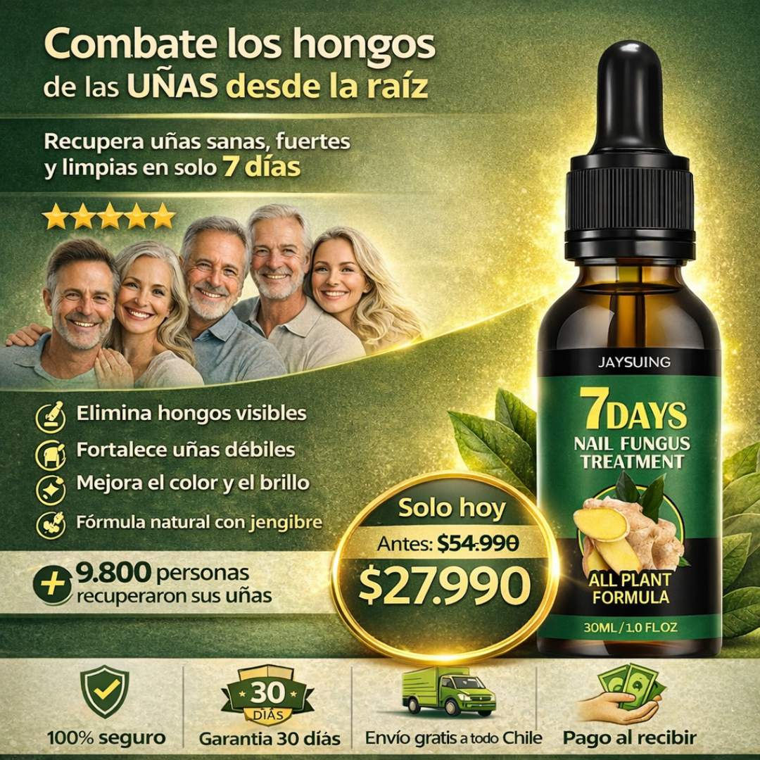 Sérum Antihongos para Uñas con Extracto de Jengibre