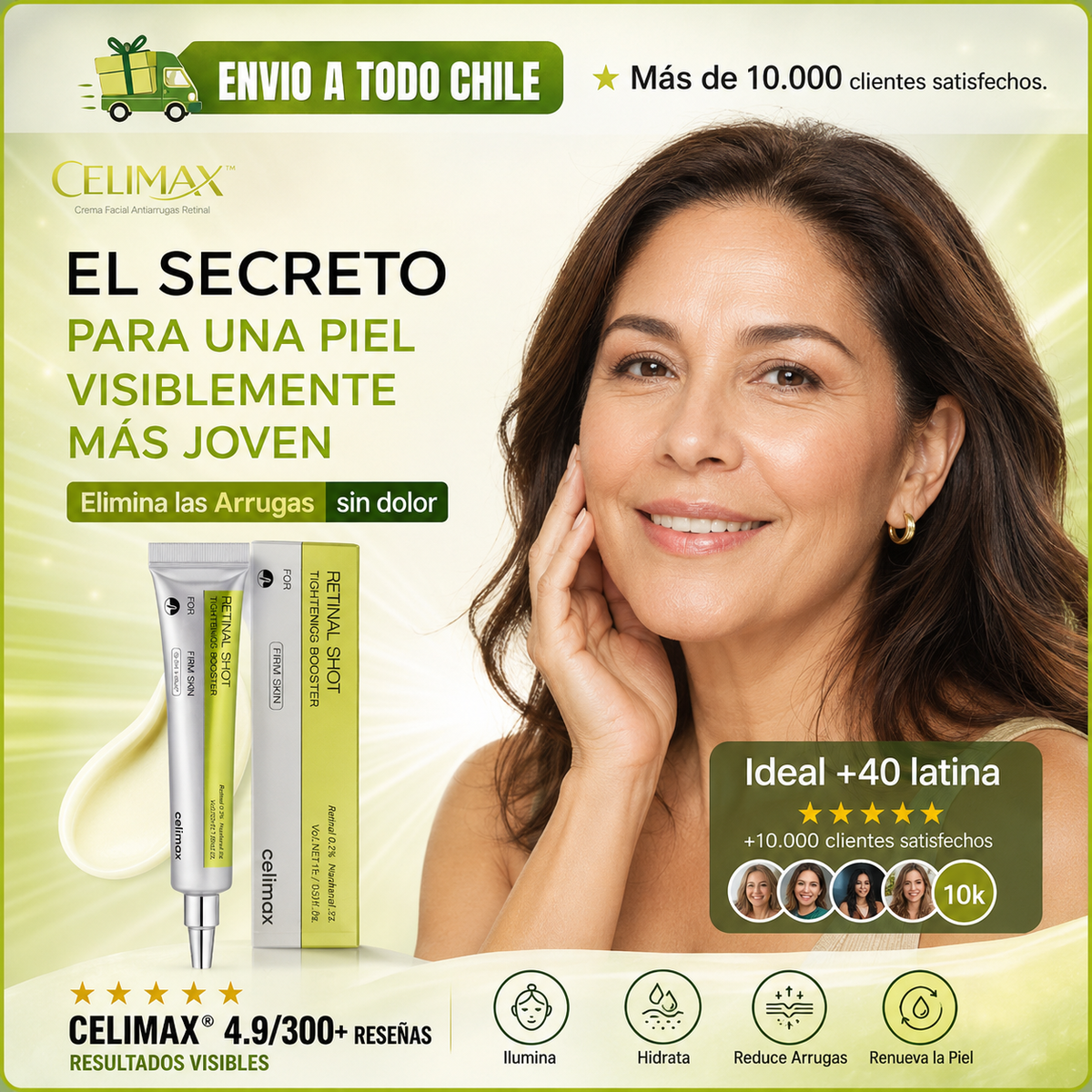 CELIMAX - Crema Facial Antiarrugas Retinal