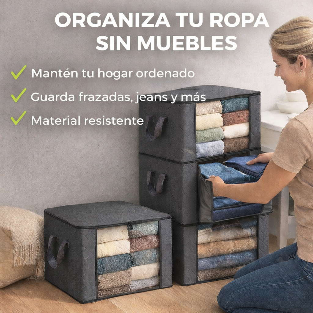 3x1 Cajas Organizadoras de Ropa - Despídete del Desorden