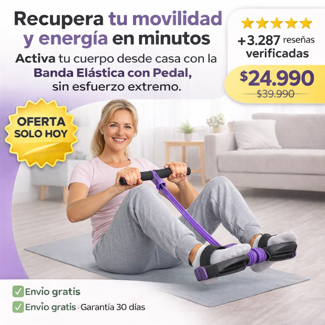 Banda Pedal - Activa tu cuerpo y Aumenta Resistencia