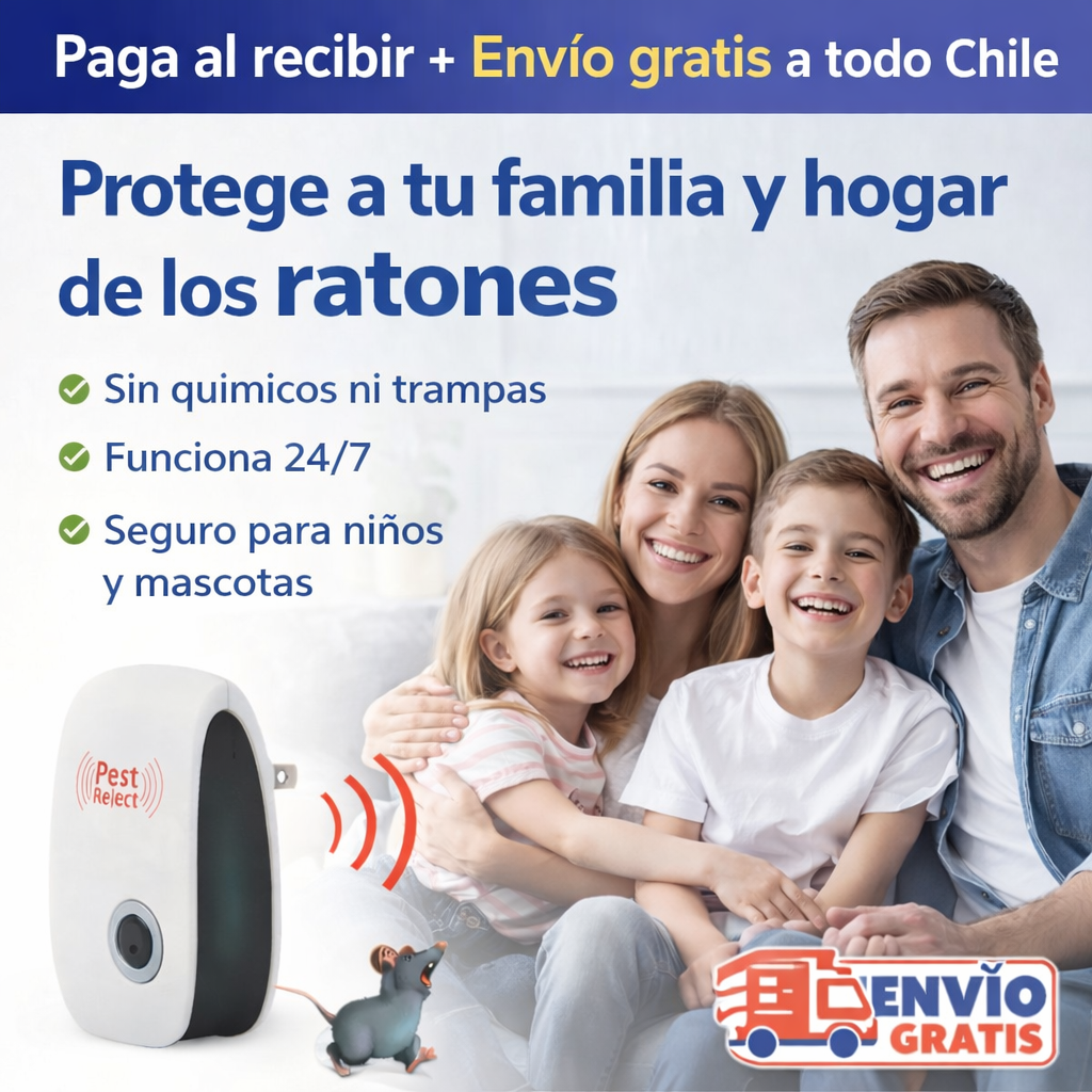 Repelente Ultrasónico Anti Ratones – Protege tu hogar sin venenos