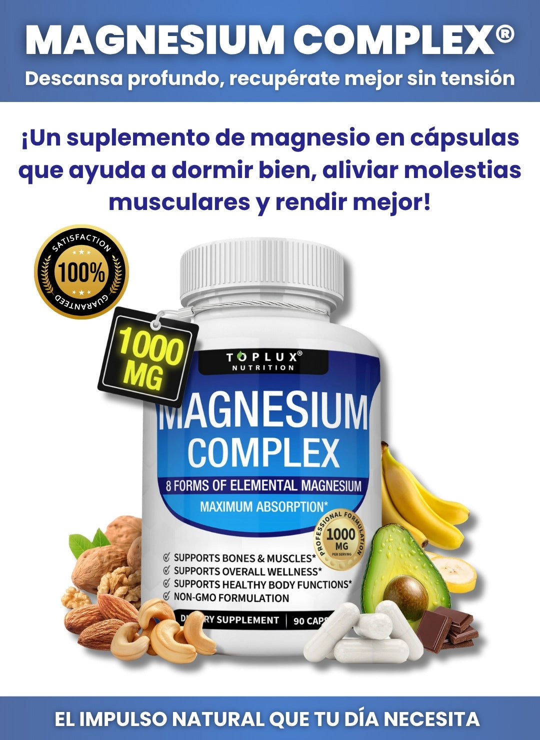 Magnesio Complex 8 Elemental 1000 Mg - El original